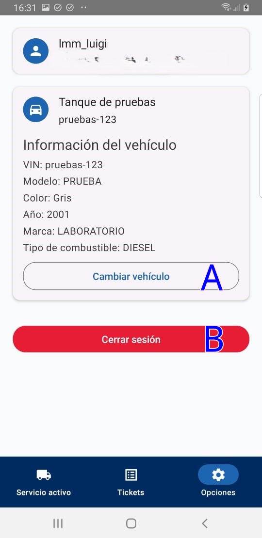 Detalles de diagnóstico