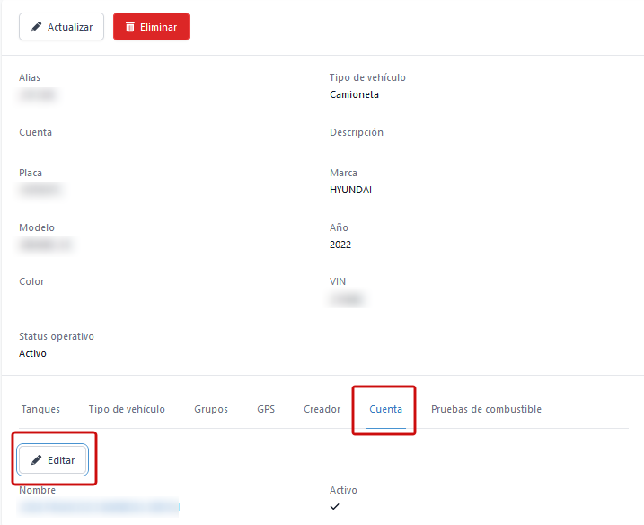 Asignar a otra cuenta