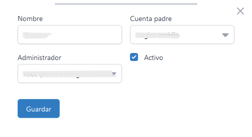 Detalles de la cuenta