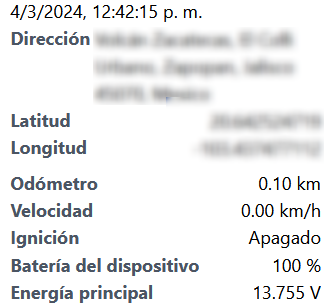 Información del dispositivo