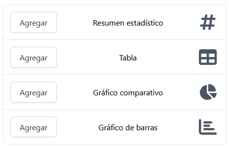 Menu lateral de widgets